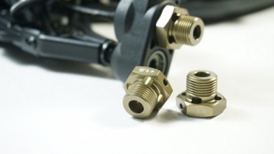 SWORKz hliníkové uanšeče kol 17mm pro 6mm osu, +1mm, 2 ks.