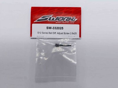 SWORKz nastavitelný šroub pro kuličkový diferenciál M2,6x25mm, 1 ks.