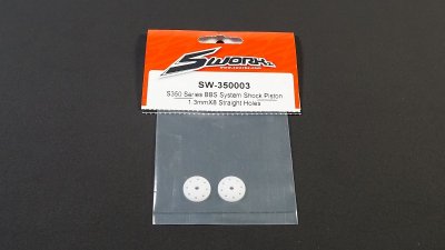 SWORKz BBS System pístníce olejového tlumiče 1,3mm x8, rovné, 2 ks.