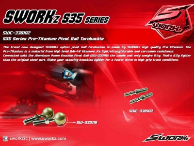 SWORKz PRO TITAN spojovačky Pivot Ball, 2 ks.