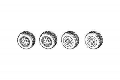 Turbo Racing kola C81 4ks