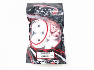 TPRO 1/8 Off-Road disky Pro-XR Race Medium/Střední tvrdost, bílé, 4 ks.