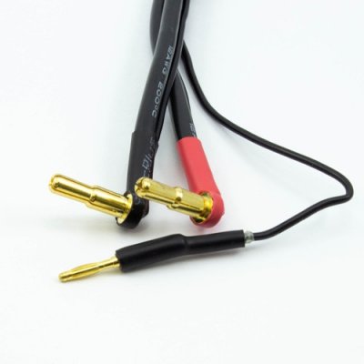 2S černý nabíjecí kabel G4/G5 v černé ochranné punčoše - dlouhý 300mm - (4mm, 3-pin XH)