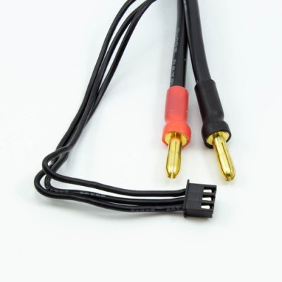 2S černý nabíjecí kabel G4/G5 v černé ochranné punčoše - dlouhý 300mm - (4mm, 3-pin XH)