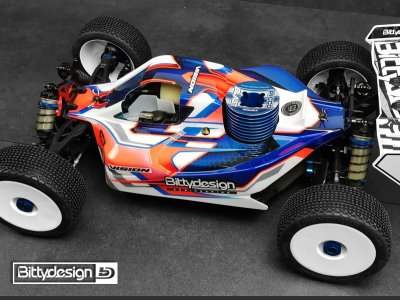 Vision čirá karoserie - ASSOCIATED RC8 B3.1/RC8 B3.2 předříznutou