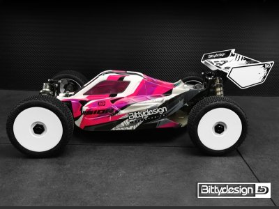 Vision čirá karoserie - XRAY XB8E 2020 předříznutá
