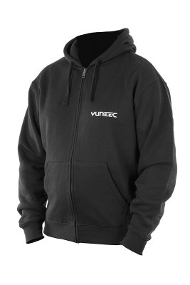 YUNEEC černá mikina s kapucí 2XL
