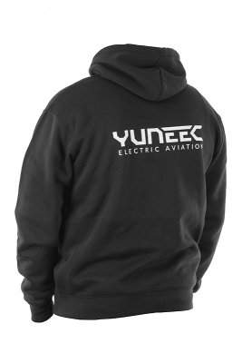 YUNEEC černá mikina s kapucí 2XL