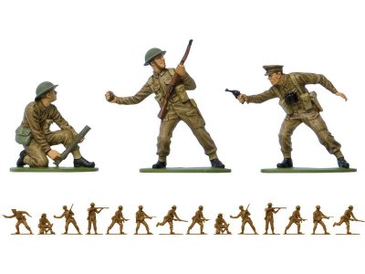 Airfix figurky - WWII British Infantry (1:32) (Vintage)