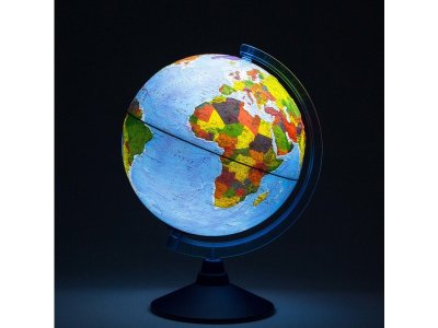 Alayskys glóbus 25cm s podsvětlením a reliéfem EN