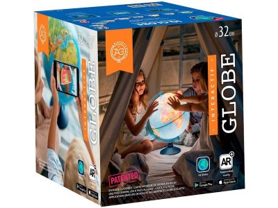 Alayskys glóbus 32cm s podsvětlením a reliéfem CZ