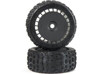 Arrma kolo s pneu dBoots Katar T Belted 6S, černé (2)
