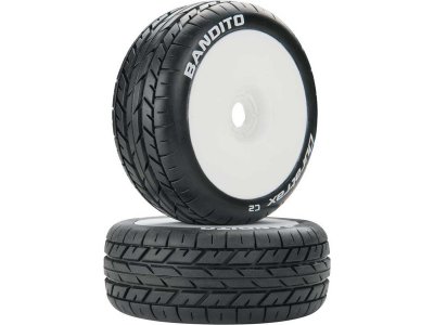 Duratrax kolo 3.2" Buggy H17x34mm Bandito C2 bílá (2)