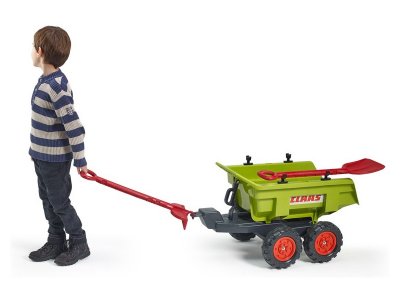 FALK - Vlečka Case IH Maxi sklápěcí s nářadím