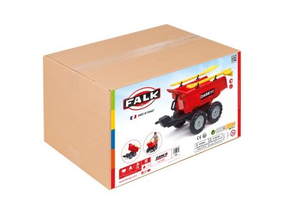 FALK - Vlečka Case IH Maxi sklápěcí s nářadím