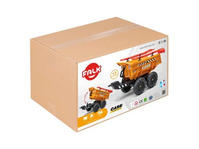 FALK - Vlečka Case IH Maxi sklápěcí s nářadím