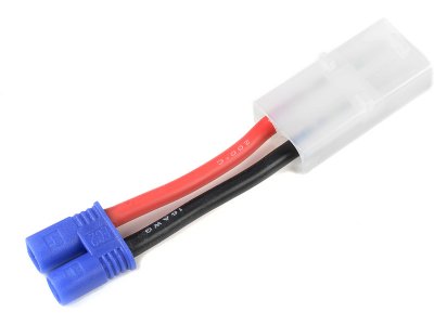 Konverzní kabel Tamiya samec - EC2 samec 14AWG