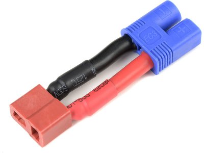 Konverzní kabel Deans samice - EC3 samec 12AWG