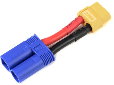 Konverzní kabel EC5 samec - XT-60 samice 12AWG