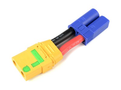 Konverzní kabel EC5 samec - XT-90 Anti-Spark samice 10AWG