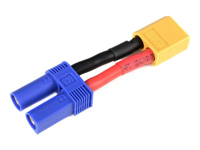 Konverzní kabel EC5 samice - XT-60 samec 12AWG
