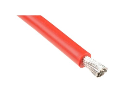Kabel se silikonovou izolací Powerflex 10AWG červený (1m)