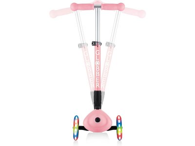 Globber - Koloběžka Junior Fantasy skládací Lights růžová květiny