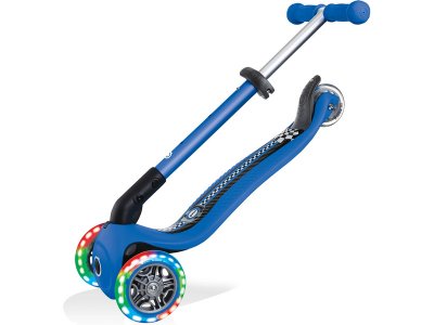 Globber - Koloběžka Junior Fantasy skládací Lights růžová květiny