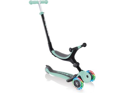 Globber - Koloběžka Go Up Plus Lights skládací modrozelená