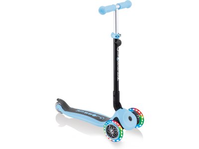 Globber - Koloběžka Go Up Plus Lights skládací modrozelená