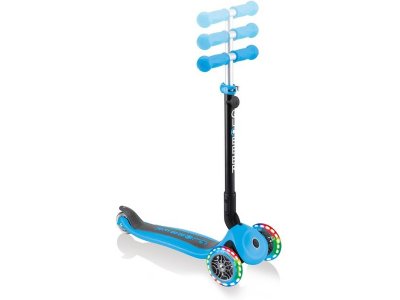 Globber - Koloběžka Go Up Plus Lights skládací modrozelená