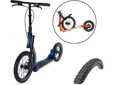 GoMate koloběžka staep TR2 Offroad modrá