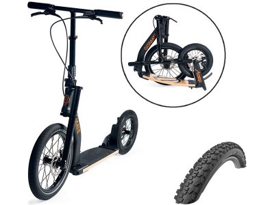 GoMate koloběžka staep TR3 Offroad černá