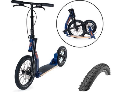 GoMate koloběžka staep TR3 Offroad modrá