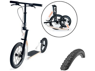 GoMate koloběžka staep TR3 Offroad bílá