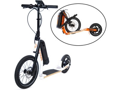 GoMate elektro koloběžka staep ER2 PLUS bílá