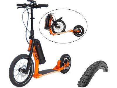 GoMate elektro koloběžka staep ER2 PLUS Offroad oranžová