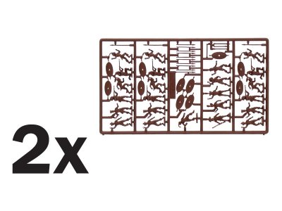 Italeri figurky - ZULU WARRIORS (ZULU WAR) (1:72)