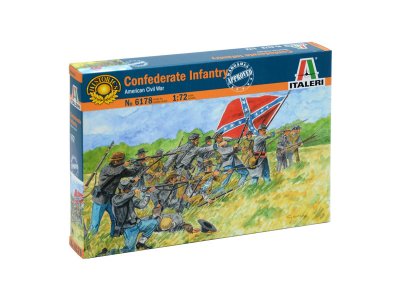 Italeri figurky - Konfederační pěchota (americká občanská válka) (1:72)