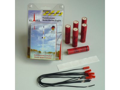 Klima raketový motor A6-4 EL (6ks)
