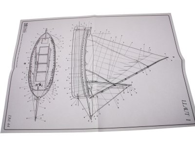 COREL Llaut rybářská loď 1:25 kit