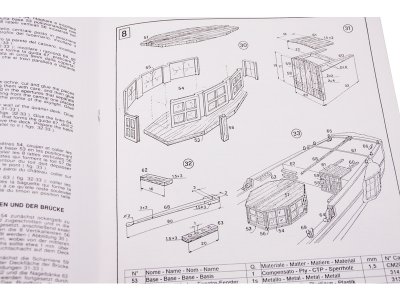 COREL Leida rybářská loď 1:64 kit