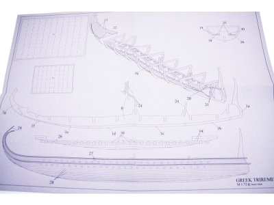 Dušek Řecká triréma 480 př.n.l 1:72 kit