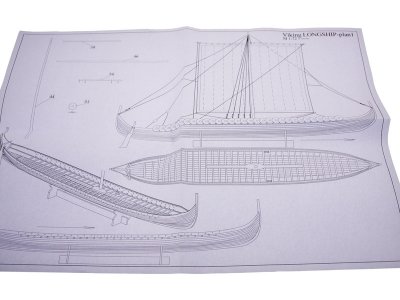 Dušek Vikingská prodloužená loď 1:72 kit