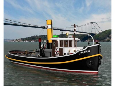 Türkmodel Liman 2 přístavní remorkér 1935 1:20 kit