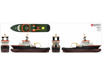 Türkmodel záchranný remorkér Nordic 1:72 kit