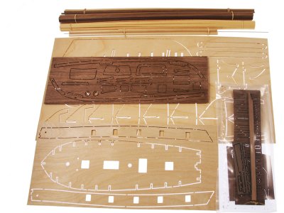 CALDERCRAFT H.M Ballahoo škuner 1803 1:64 kit