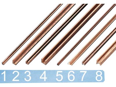 Krick Lišta ořech ozdobná typ 1 2x3x500mm (2)