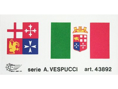 Mantua Model Sada vlajek: Am. Vespucci 1:84