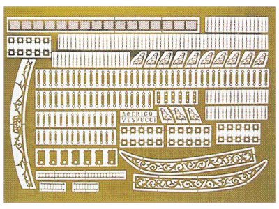 Mantua Model Gravírované díly: Am. Vespucci 1:100
